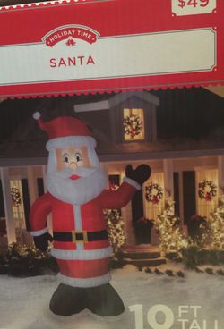 Beautiful new Santa inflatable 10feet tall