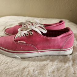 Womens Pink Vans 8.5