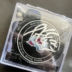 Autographed Patrick Roy NHL AVS Puck