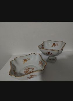 LIMOGES FRANCE PORCELAIN SET OF 2