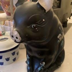 Vintage Chalkware Piggy Bank 