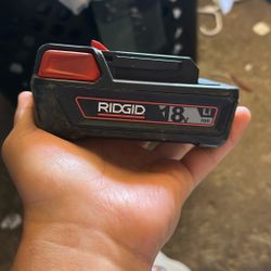 RIDGID 18v Lithium ion 2.5ah