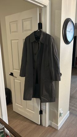 Men’s London Fog Insulated Long Trench Coat 42R