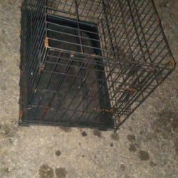 Metal Dog Cage With Tray