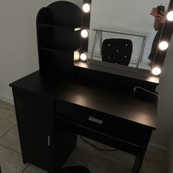 Vanity with lights