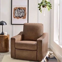 Electric power recliner living room accent chair - Brown - NEW