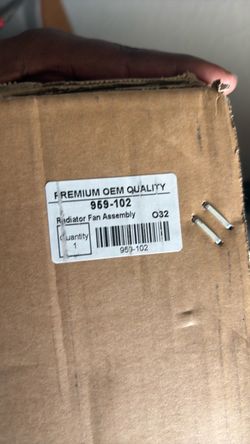 Toyota OEM Ascend tire and wheels and OEM radiator with fan.