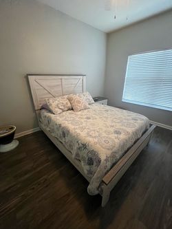 Queen Bedroom Set with Metal Box Spring Included