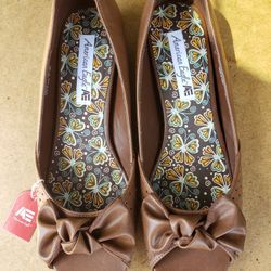 New American Eagle Dress Shoes size 9.5 Brown 