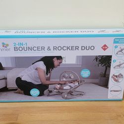 Summer by Ingenuity 2-in-1 Baby Bouncer & Rocker Duo *NEW*