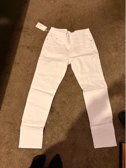 mens white jeans
