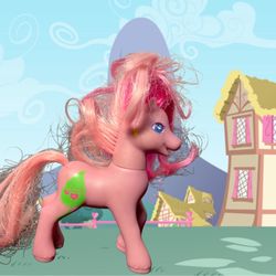 Hasbro 1997 My Little Pony G2 Sweet Berry Green Leaf Cutie Mark Pony, 5”