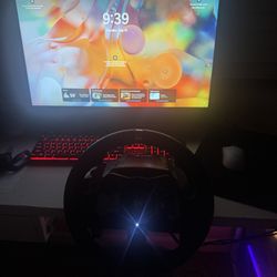 Complete Gaming Setup: iBUYPOWER PC, Logitech G920 Wheel, LG 27" Monitor