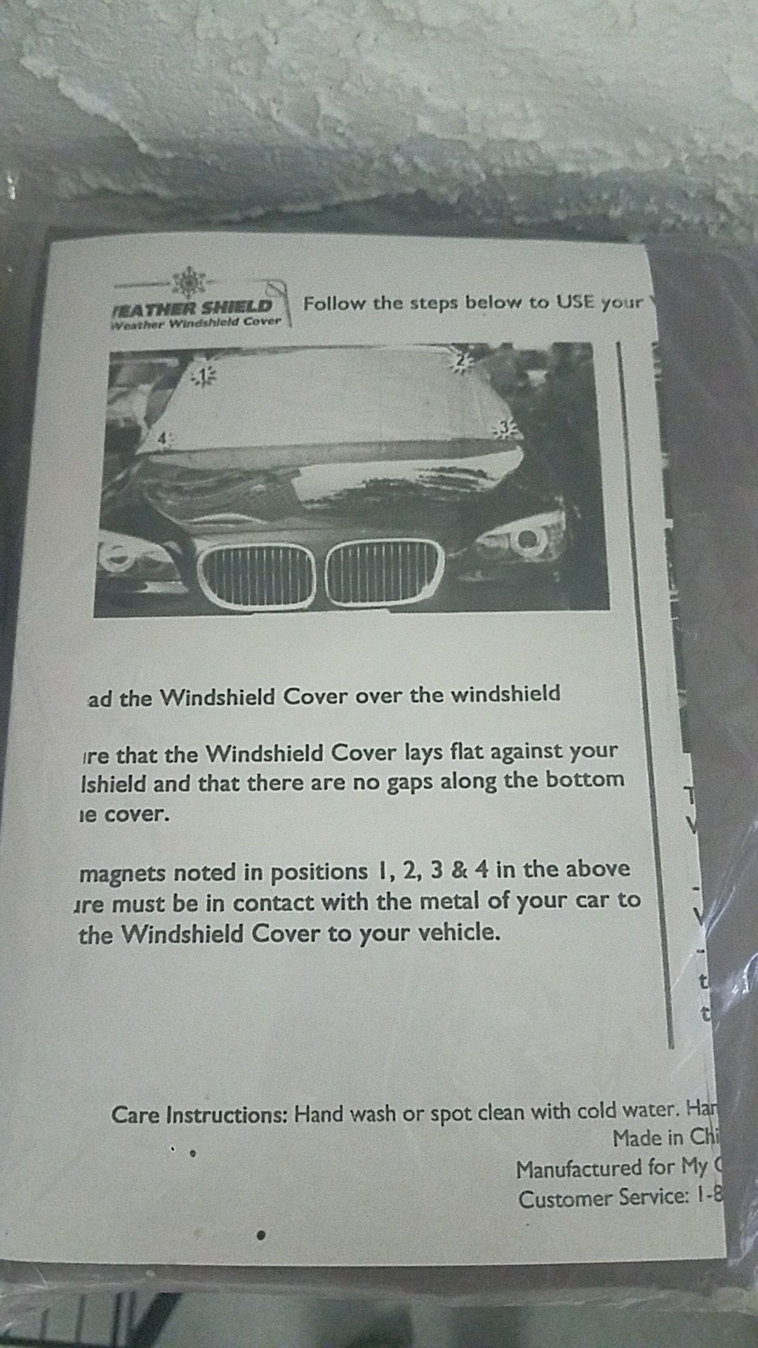 Weather shield for your car bulk 40 -50 units