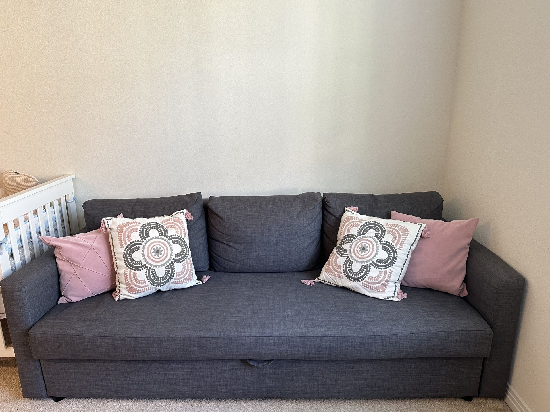 Moving Sale Lightly Used ikea Sofa Bed(Sleeper Sofa/Dark Gray) in