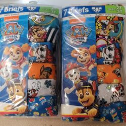 Toddler Boys Briefs 2-3t Paw Patrol Underwear 7 Count