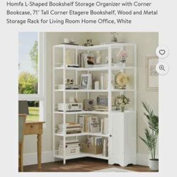 L Shape Book Shelf