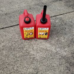 2--Plastic Gas Cans