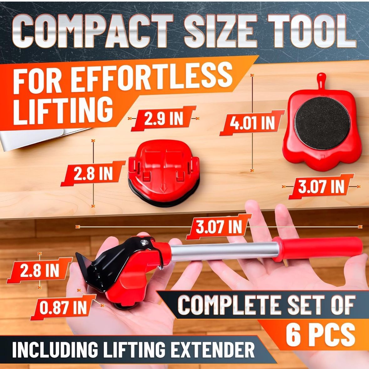 Furniture Lifter and Mover Tool Set – Up to 660 lbs (300 kg)