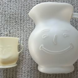 Koolaid Plastic 7.25” Pitcher & 3.75” Cup