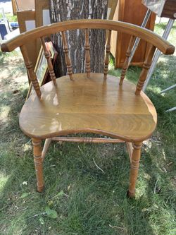 Antique Kidney Bean Mid Century Chair
