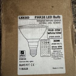 PAR38 RGBW LED Bulb – 30W