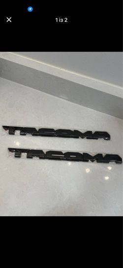 🚗 Tacoma Black Emblem Badge (Set of 2)