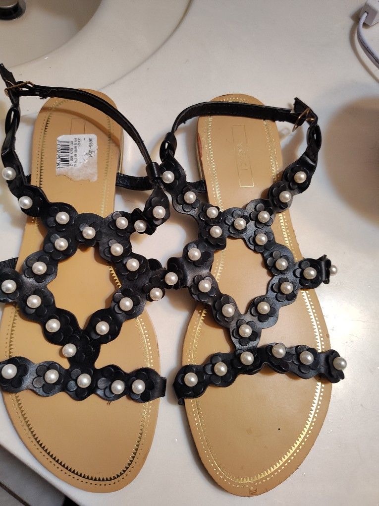 Pearl Sandals Size 10