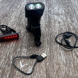 Rechargeable lights for bicycle