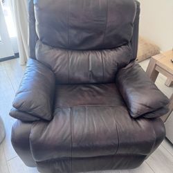 Leather Recliner Rocker
