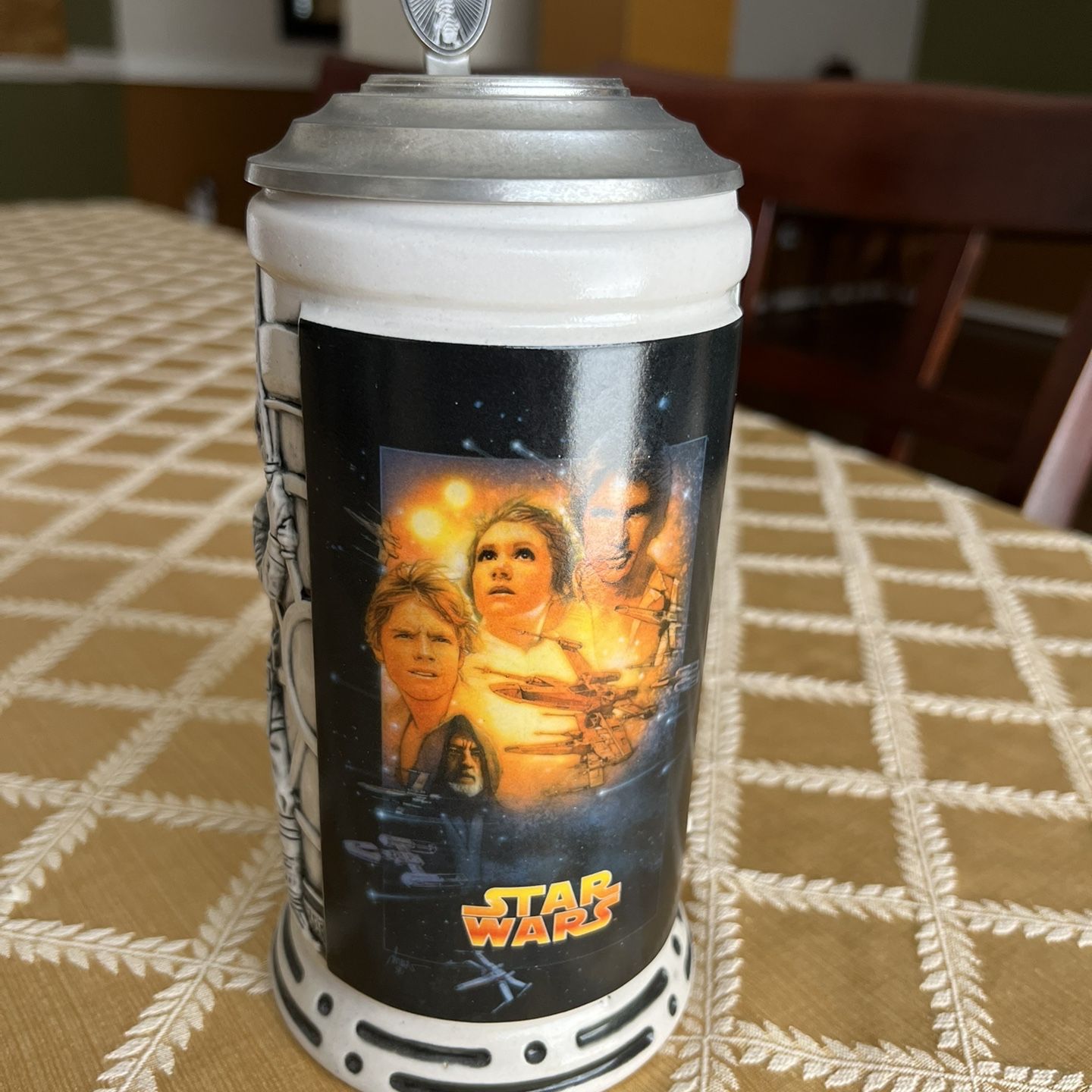 Vintage 1986 Disney “STAR TOURS,” Star Wars Mirrored Beer Mug, Stein -  Chrome Glass for Sale in Alamogordo, NM - OfferUp