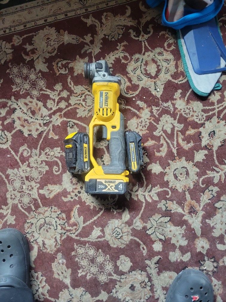 Dewalt Grinder And Batterys
