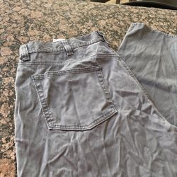 Grey Denim Pants