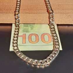 24 Inch Gold Filled Curb Chain Necklace 7MM 