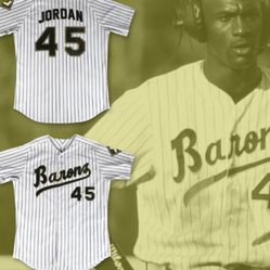 Large Michael Jordan Baseball Jersey Match Space Jams 11 Concord NEW Air Jordan Nike Flight