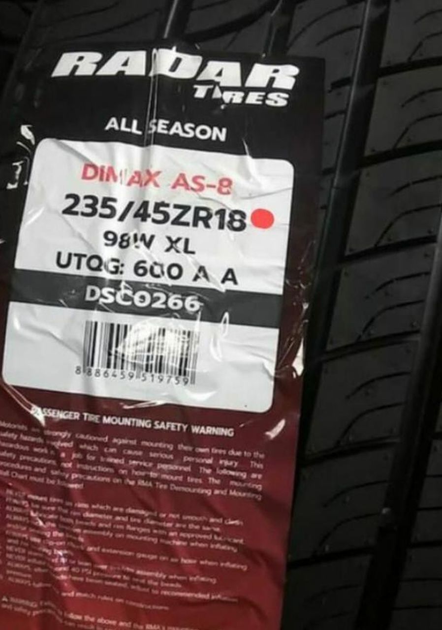 235/45/18 SUPER SET NEW