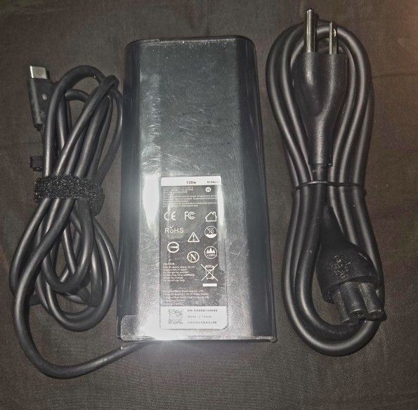 DELL USB- C 130w Laptop Charger Power Supply Great For Apple MacBook / Chromebook / Lenovo / HP / Acer / IPad / Samsung /School Computer 