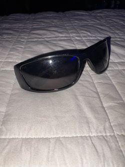 Black Wrap-Around Sport Sunglasses