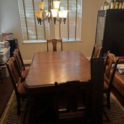 Antique Dining Table and Chairs