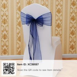 25 Brand New Organza CHAIR SASHES Bows Ties Wedding Reception