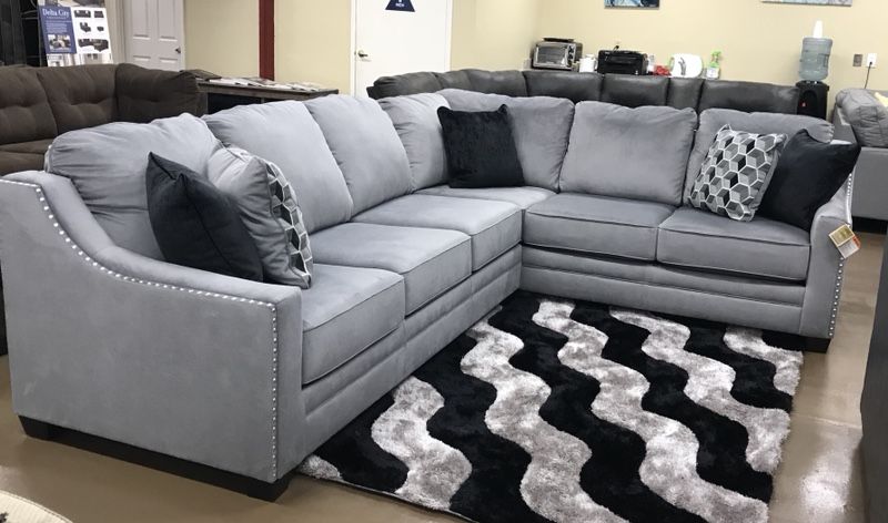Grey sectional sofa