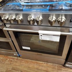 Bloombergh Stove Convention 30 Inches 5 Burner Warranty  Stainless 