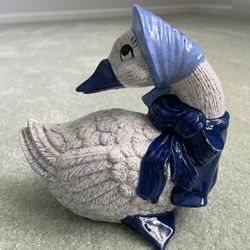 Vintage Sittre Ceramic Mother Goose Figurine 7.75” Tall
