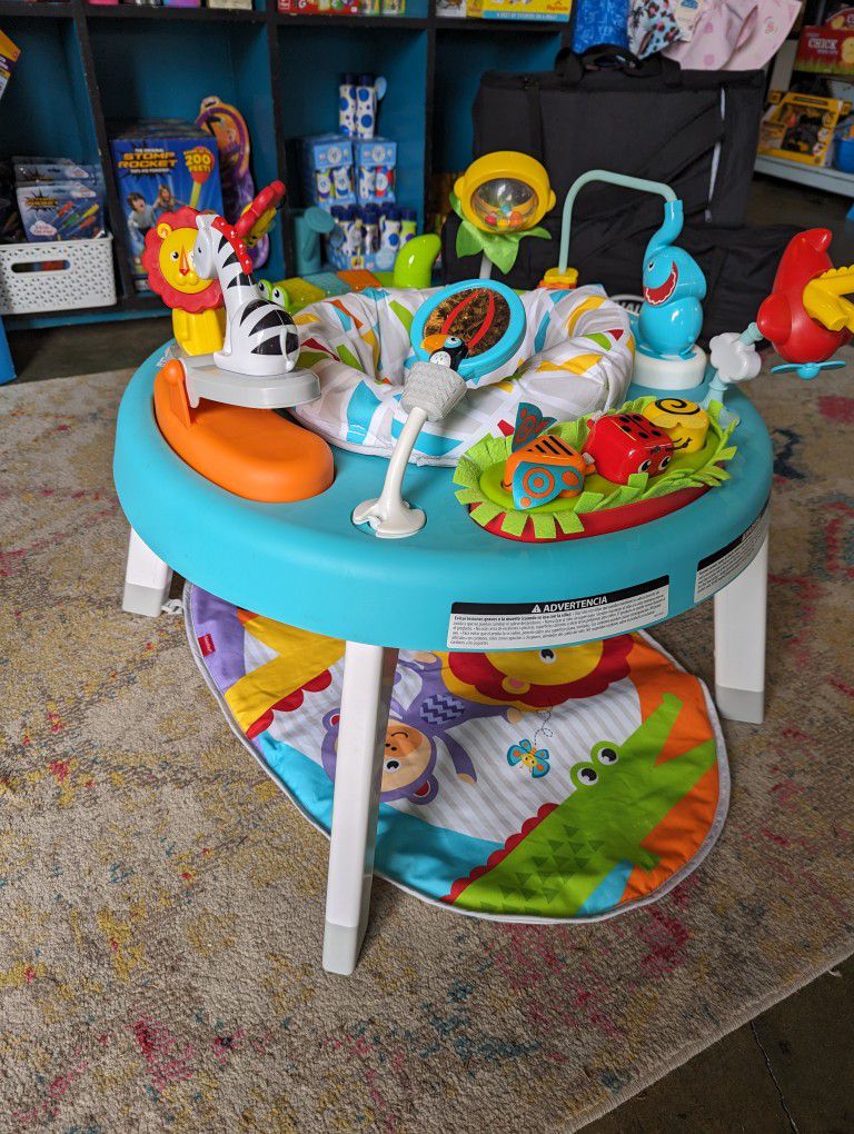 3-in-1 Sit To Stand Activity Center Table Exersaucer