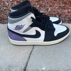 Air Jordan 1 Mid SE Varsity Purple 8.5 Mens