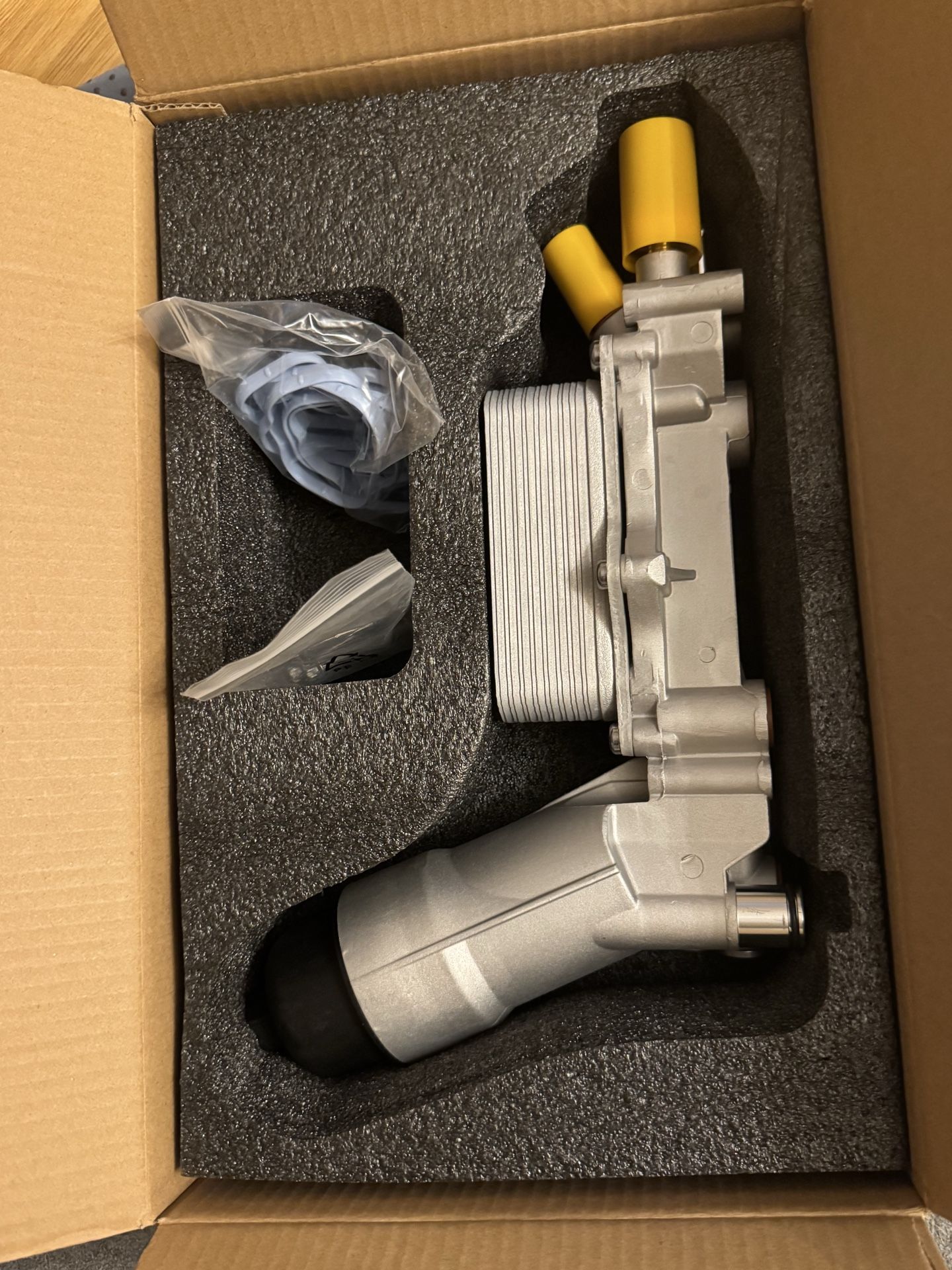 Oil filter housing/ coolie