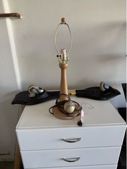 Novelty, baseball lamp, missing shade