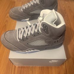 (US 12M) Air Jordan 5 Retro 'Wolf Grey' 2026
