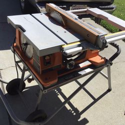 RIDGID 10” Table Saw  Nodel TS 2400-1 excellent Condition Price Firm