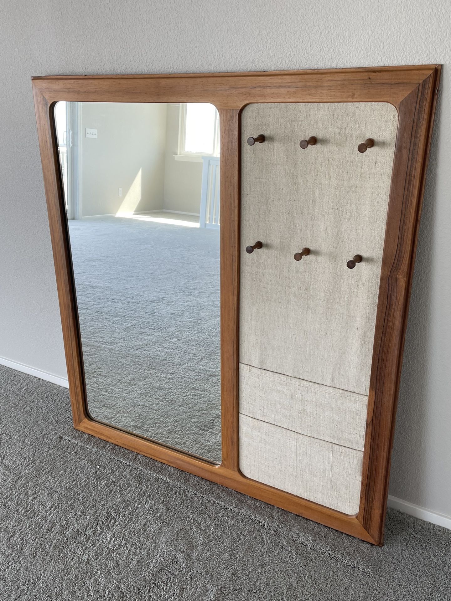 Aksel Kjersgaard Danish Mid Century Teak Mirror – Model 600K
